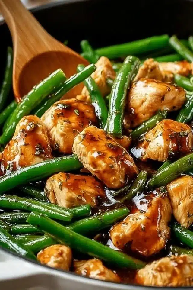 Quick Chicken Breast and Green Beans (Easy 20-Minute Dinner) 2 Quick Chicken Breast and Green Beans