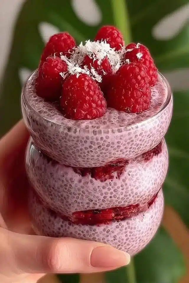 Raspberry Chia Pudding