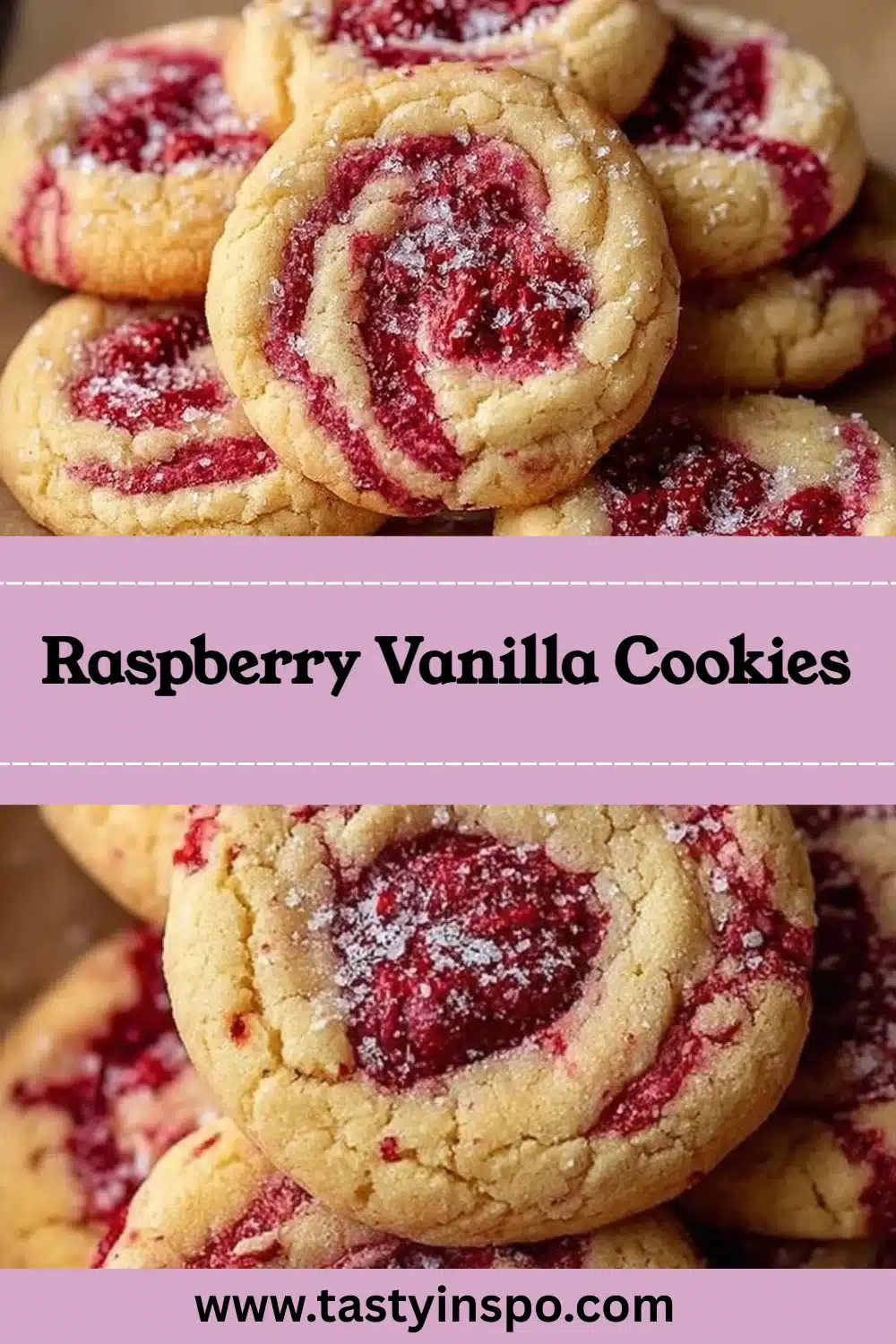 Raspberry Vanilla Cookies