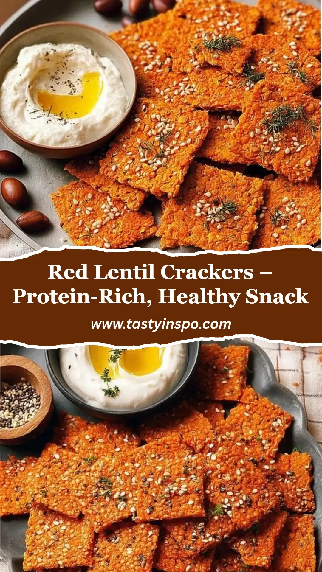 Easy Red Lentil Crackers (Crispy, High-Protein Snack) 3 Red Lentil Crackers – Protein-Rich, Healthy Snack