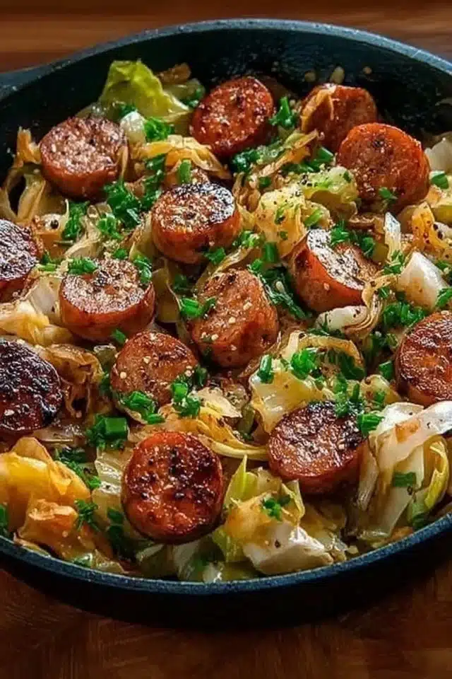 Sausage and Cabbage Stir Fry