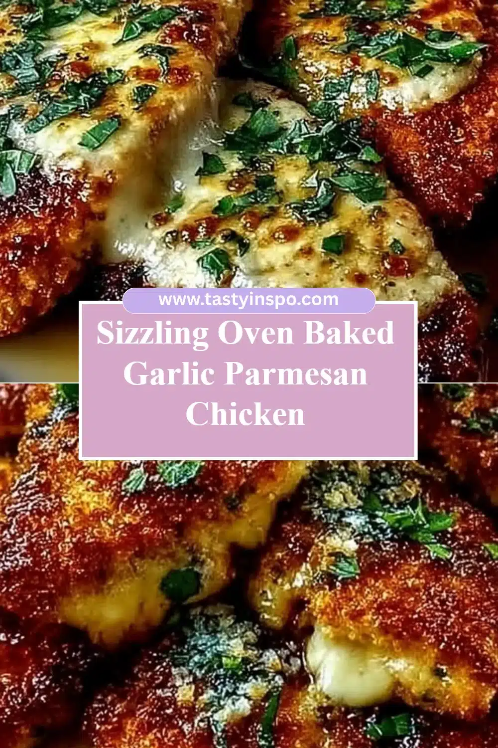 Sizzling Oven Baked Garlic Parmesan Chicken