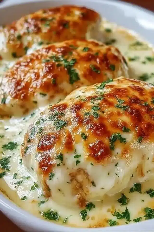 Smothered Cheesy Sour Cream Chicken