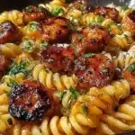 Sticky Honey Garlic Sausage Pasta (Better Than Takeout Flavor) 4 sticky honey garlic sausage pasta skillet 2026 02 12 141729 1024x574 1
