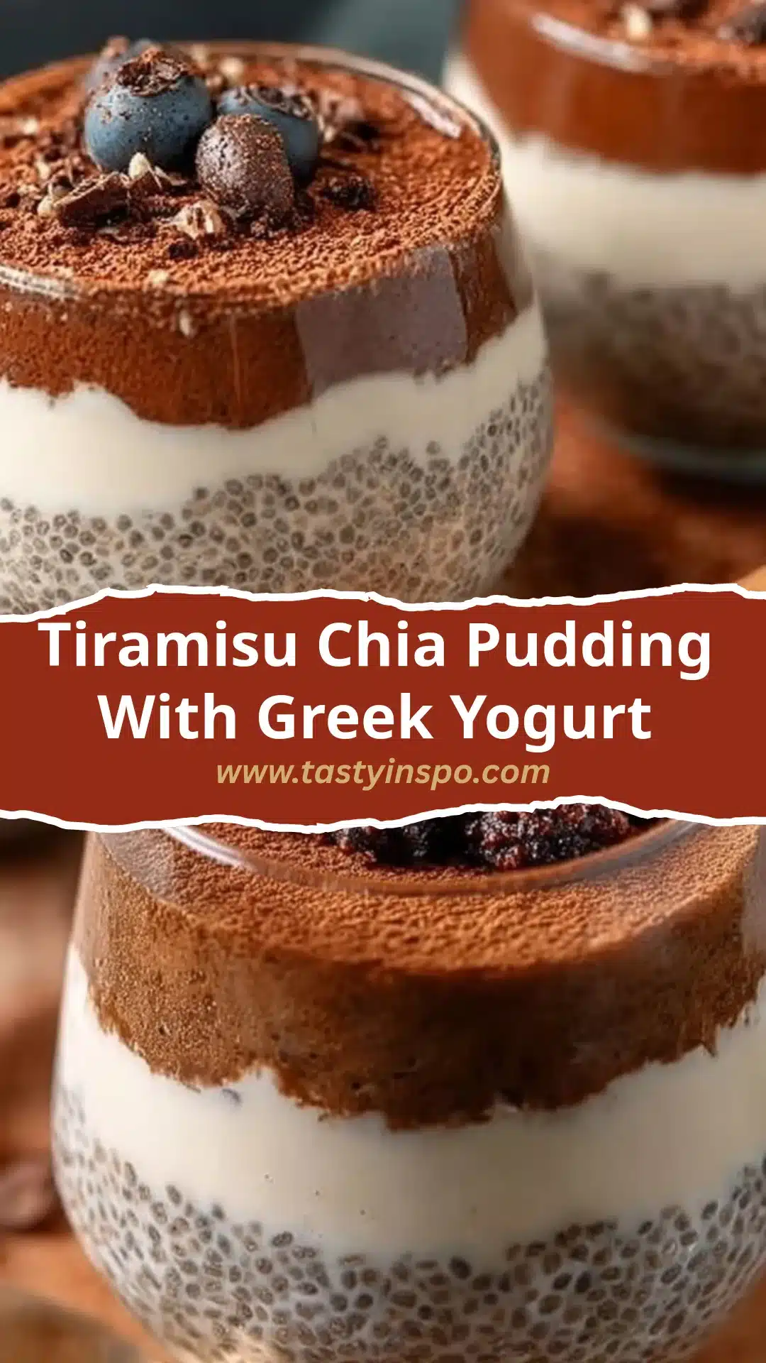 Tiramisu Chia Pudding With Greek Yogurt