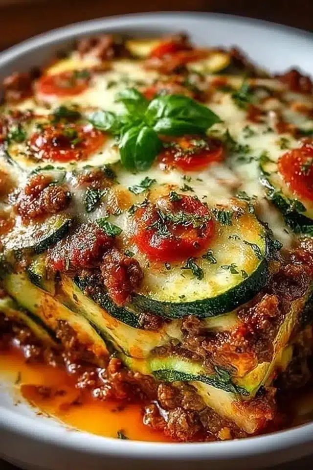 Zucchini Pizza Casserole (Easy Low-Carb Dinner) 2 Zucchini Pizza Casserole
