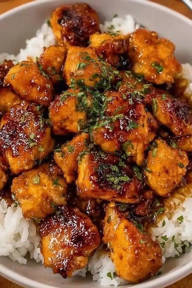 Sticky 20 Minute Honey Garlic Chicken Bites with Big Flavor 2 20 Minute Honey Garlic Chicken Bites