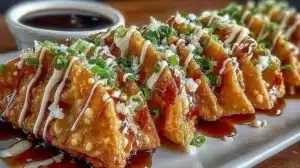 Delicious Chicken Wonton Tacos served at Applebee's