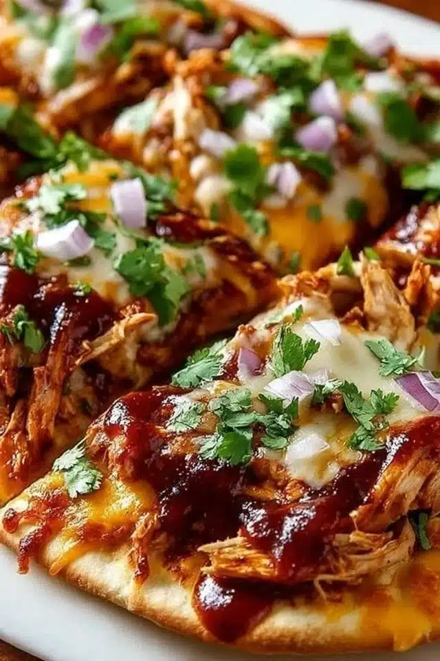 BBQ Chicken Flatbread for an Easy Cheesy Weeknight Dinner 2 BBQ Chicken Flatbread