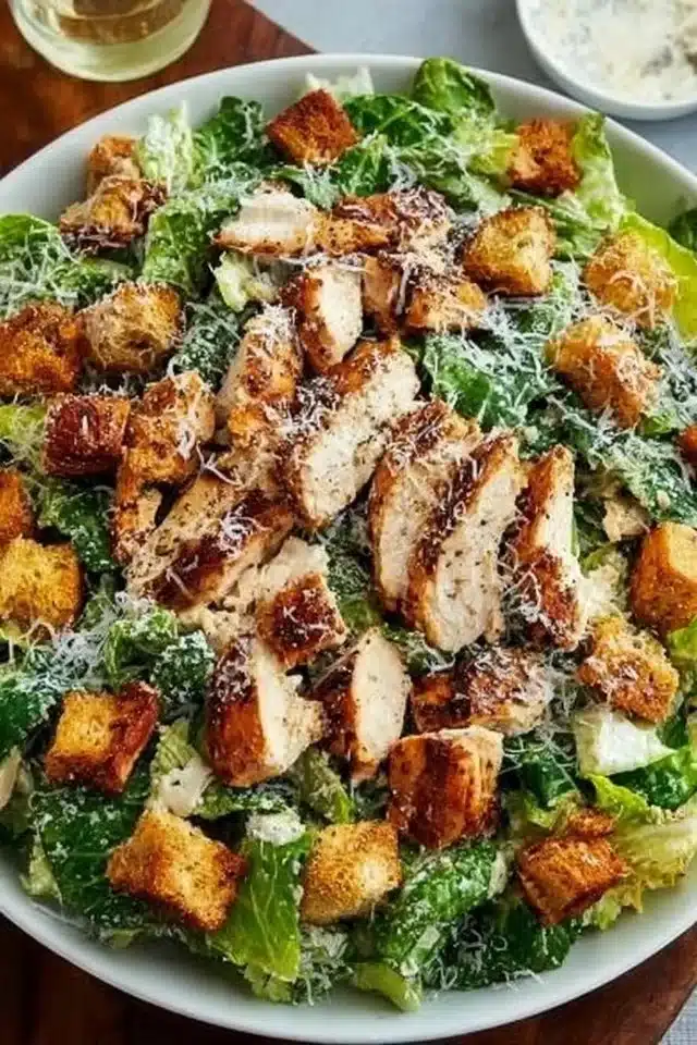 Best Chicken Caesar Salad for a Fresh Protein Packed Meal 2 BEST Chicken Caesar Salad