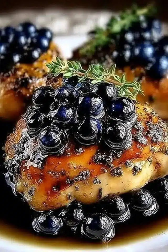 Blueberry Thyme Chicken Easy Dinner Recipe 2 Best-Ever Blueberry Thyme Chicken