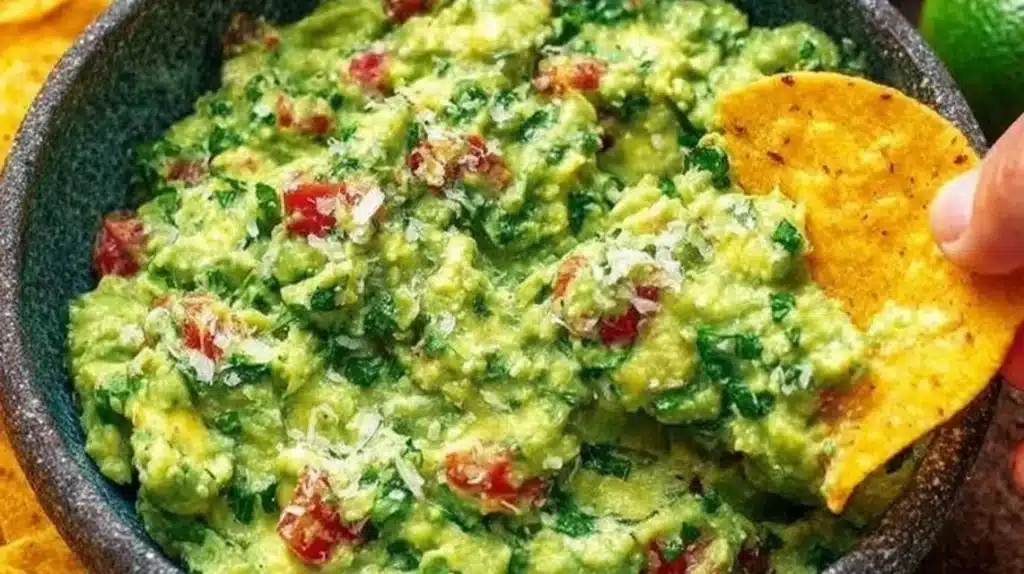 Fresh and creamy guacamole served with tortilla chips.