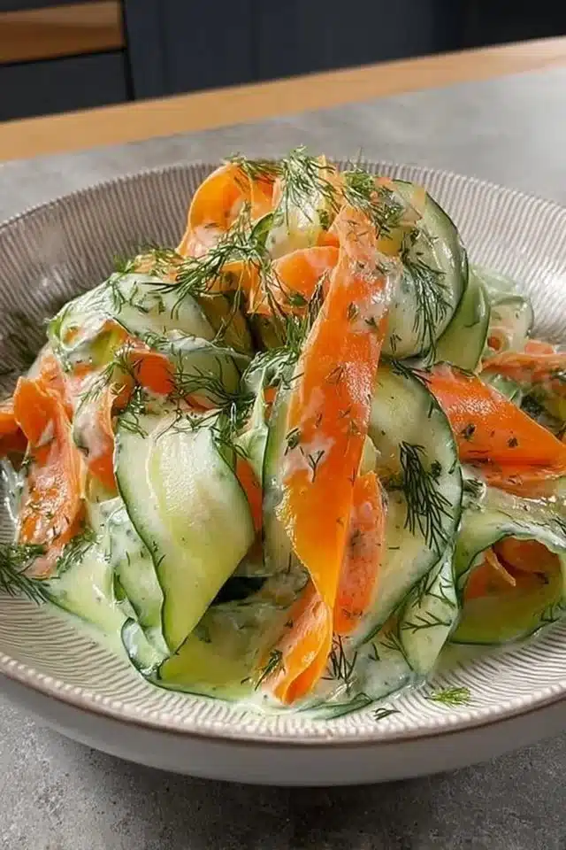 Carrot & Cucumber Ribbon Salad