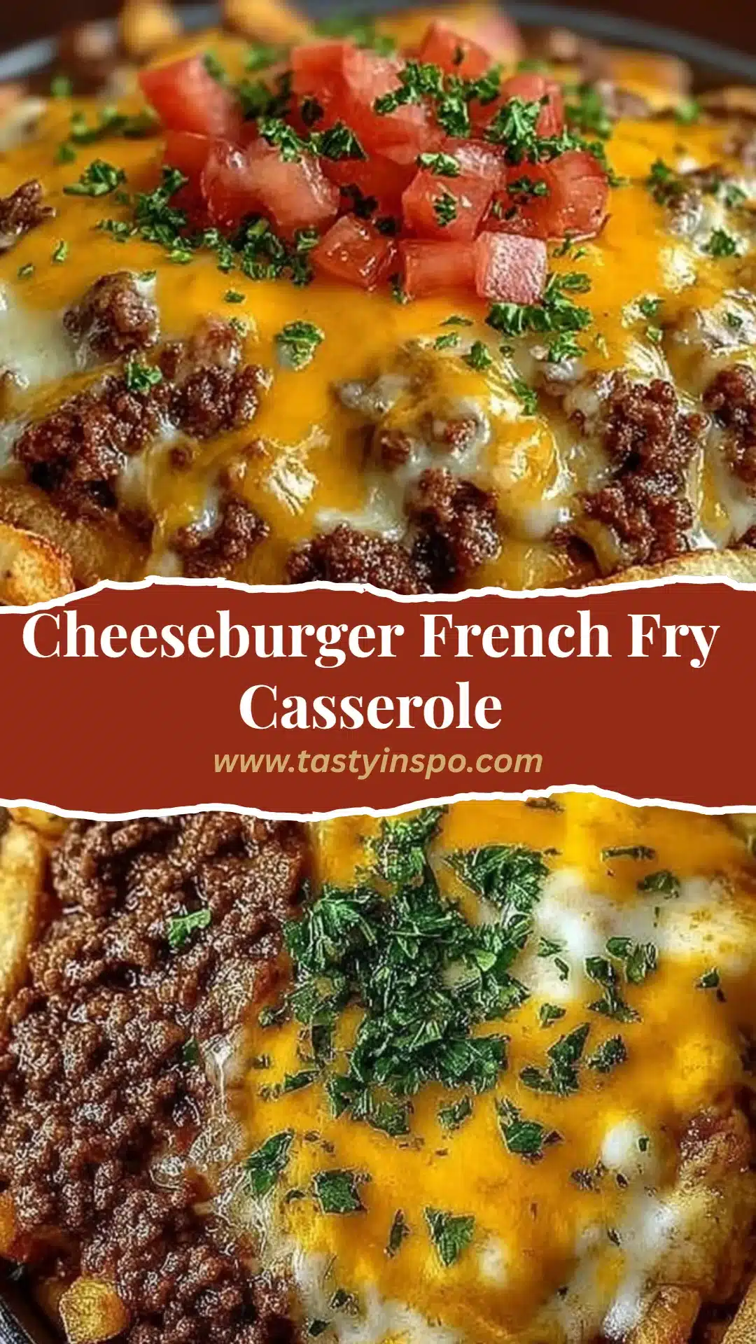 Cheeseburger French Fry Casserole Easy Cheesy Weeknight Meal 3 Cheeseburger French Fry Casserole