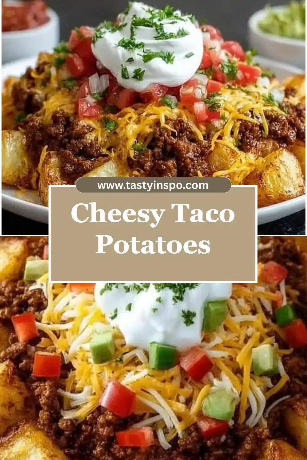 Cheesy Taco Potatoes Easy Ground Beef Potato Recipe 3 Cheesy Taco Potatoes