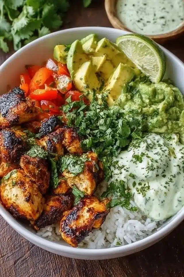 Cilantro Lime Chicken Bowls
