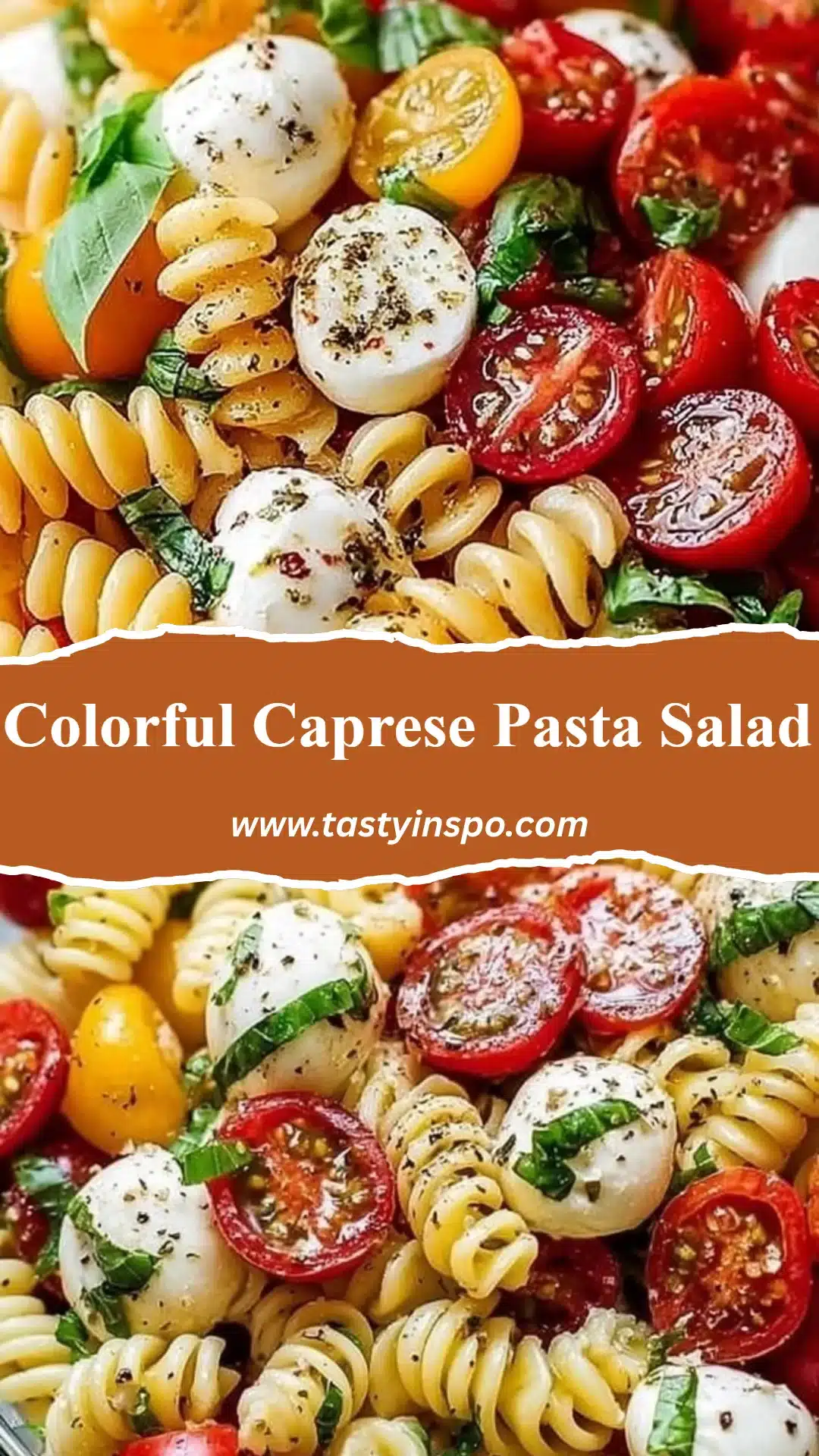 Colorful Caprese Pasta Salad