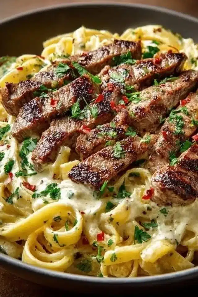 Creamy Steak Pasta