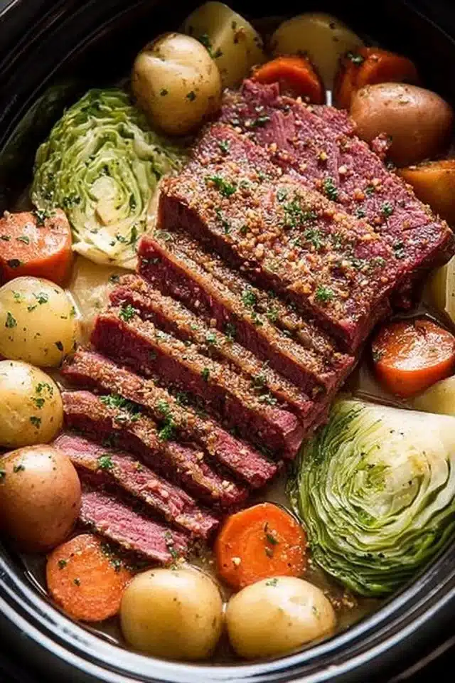 Crockpot Corned Beef and Cabbage