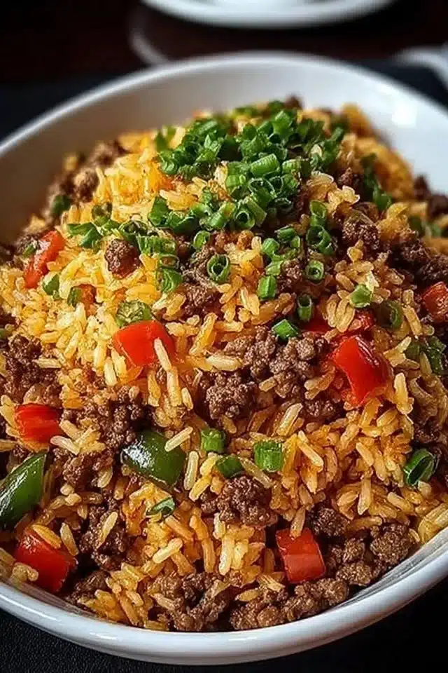 Dirty Rice with Ground Beef