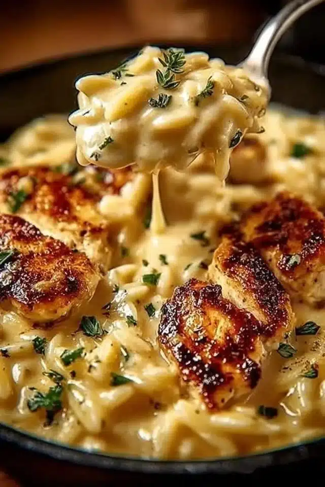 Easy Marry Me Chicken Orzo That's Creamy and Delicious
