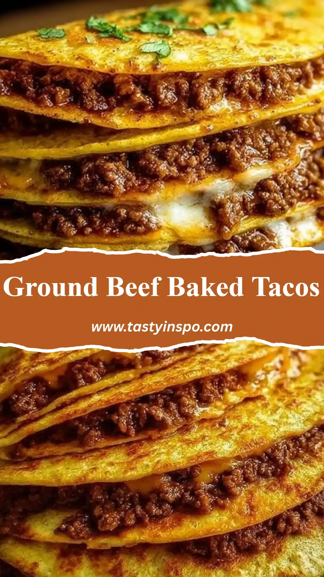 Ground Beef Baked Tacos