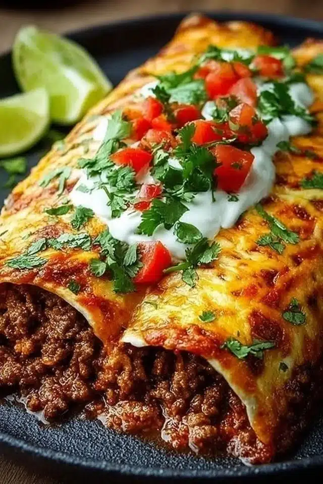 Ground Beef Enchiladas Easy Weeknight Dinner Recipe 2 Ground Beef Enchiladas