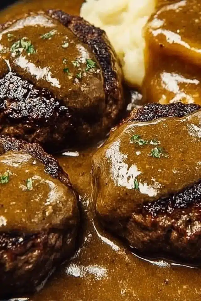 The Best Hamburger Steak Recipe for a Cozy Family Dinner 2 Hamburger Steak Recipe