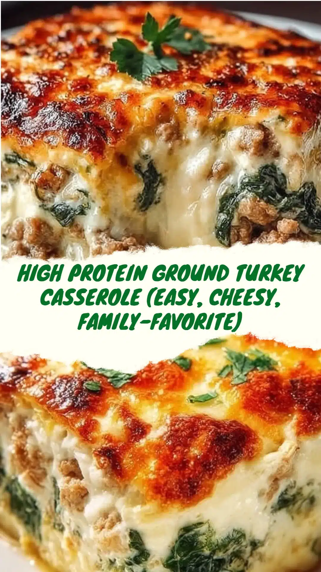 High Protein Ground Turkey Casserole (Easy, Cheesy, Family-Favorite) 3 High Protein Ground Turkey Casserole (Easy, Cheesy, Family-Favorite)