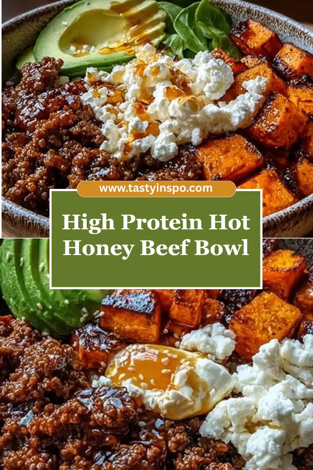 High Protein Hot Honey Beef Bowl