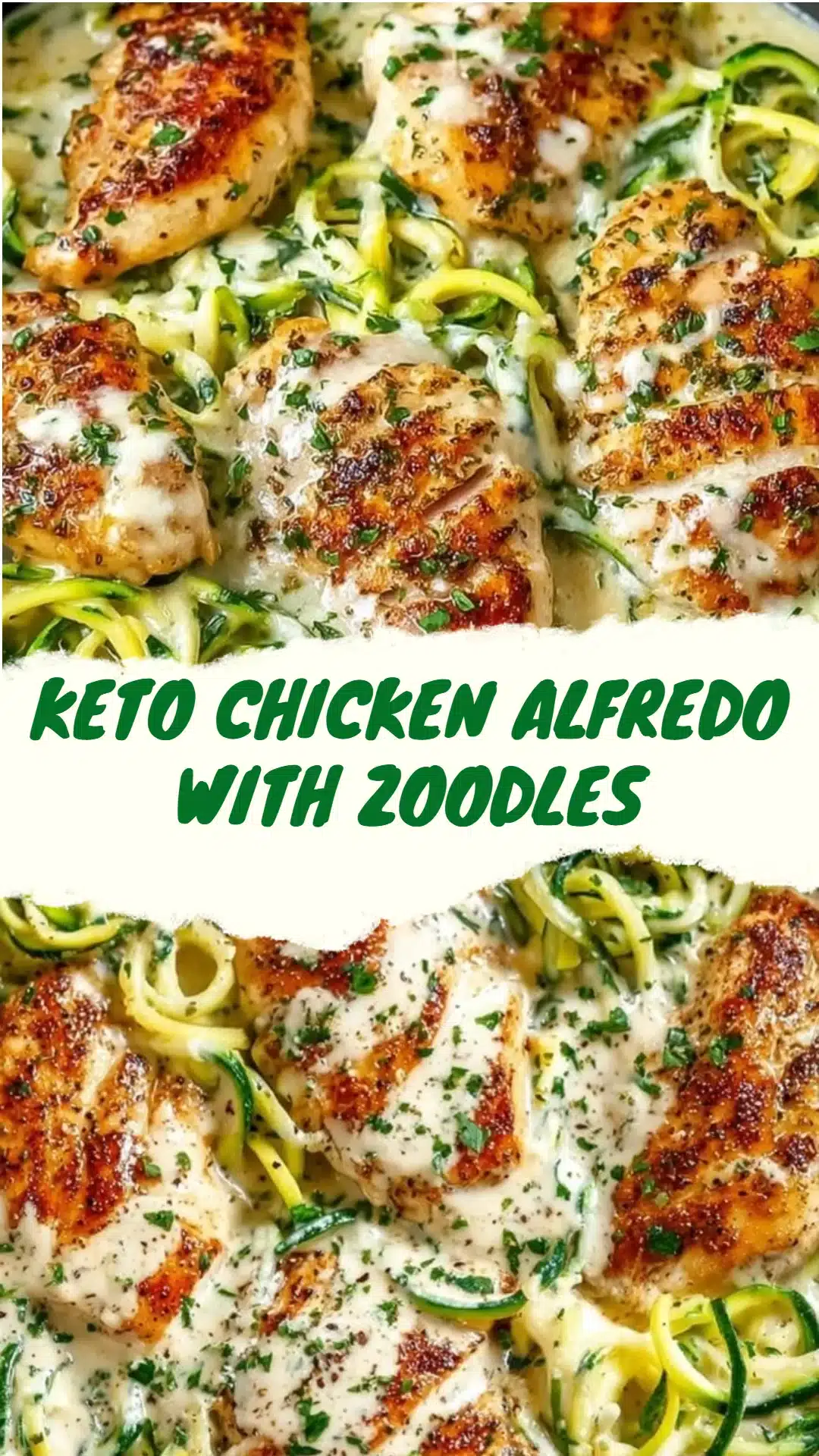 Keto Chicken Alfredo with Zoodles Better Than Restaurant Style 3 Keto Chicken Alfredo with Zoodles