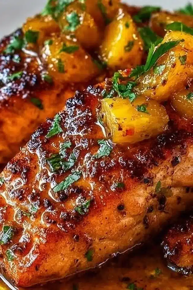 Pineapple Glazed Salmon for an Easy Sweet Savory Dinner 2 Pineapple Glazed Salmon