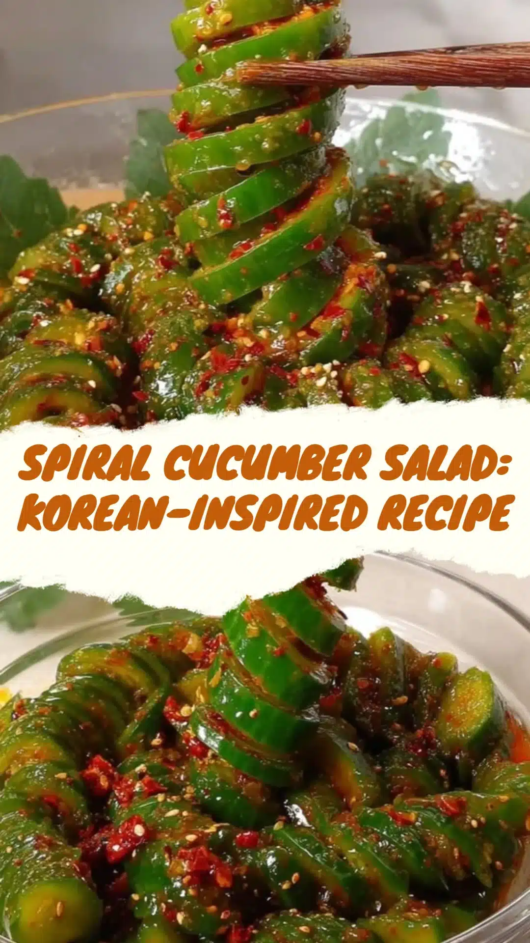 Spiral Cucumber Salad: Korean-Inspired Recipe