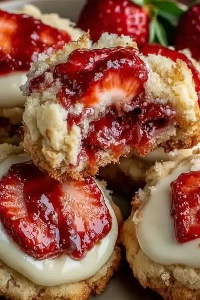 Strawberry Cheesecake Cookies