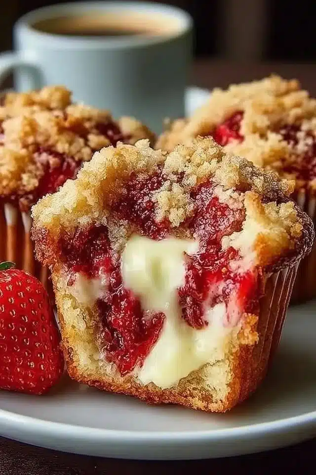 Strawberry Cream Cheese Muffins