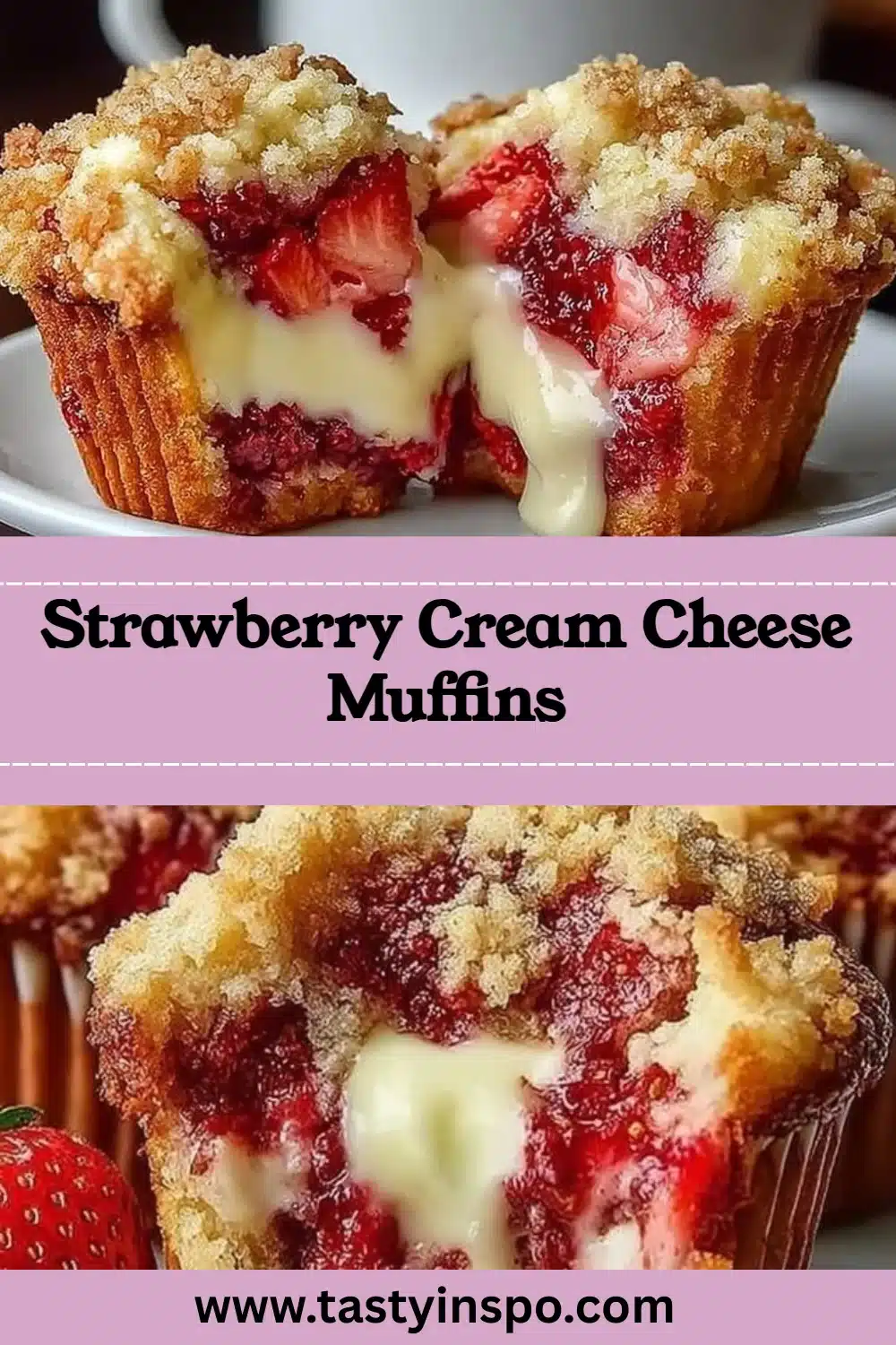 Strawberry Cream Cheese Muffins