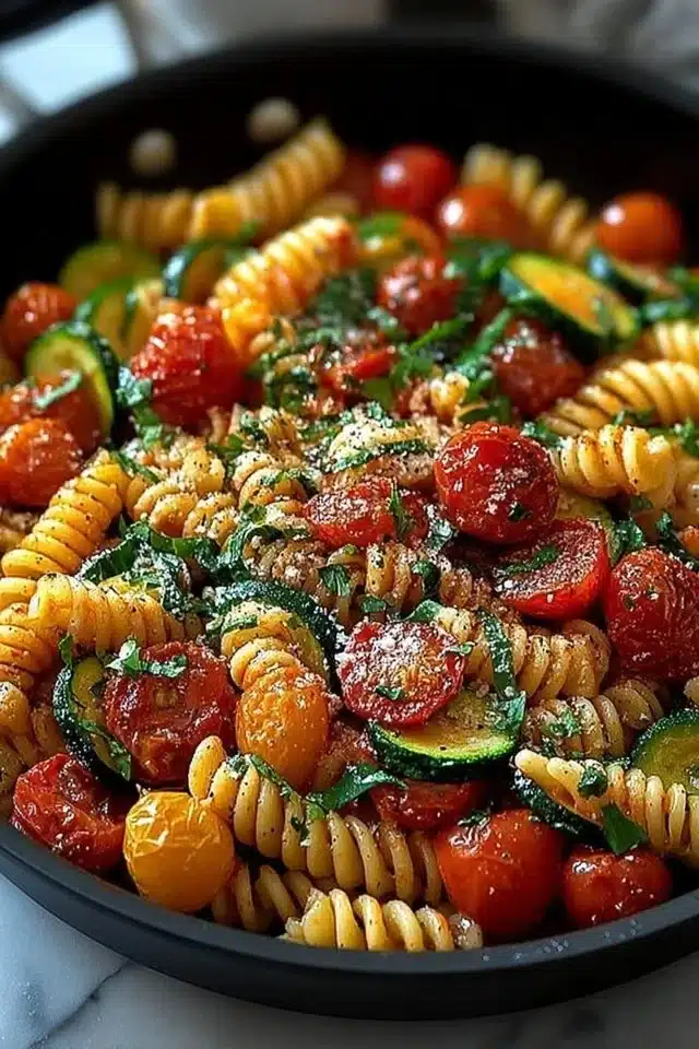 The Best Tomato Zucchini Pasta for Busy Nights 2 Tomato Zucchini Pasta