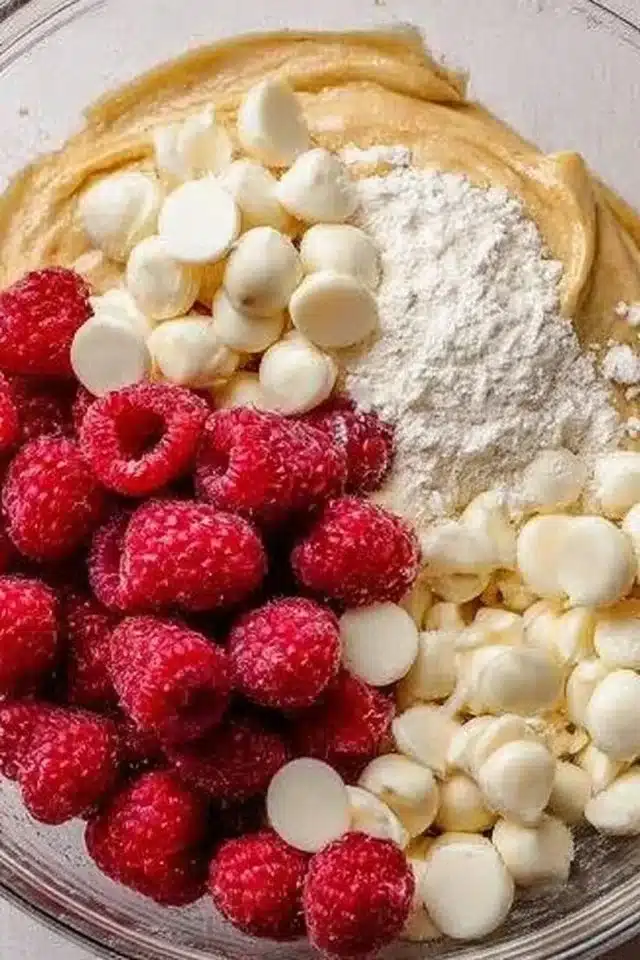 White Chocolate Raspberry Muffins