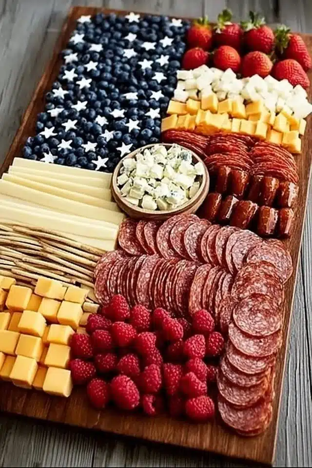 American Flag Charcuterie Board