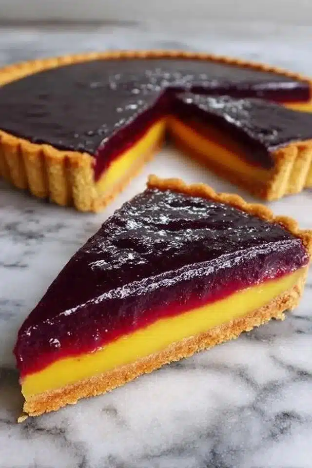 Blueberry-Lemon Curd Tart