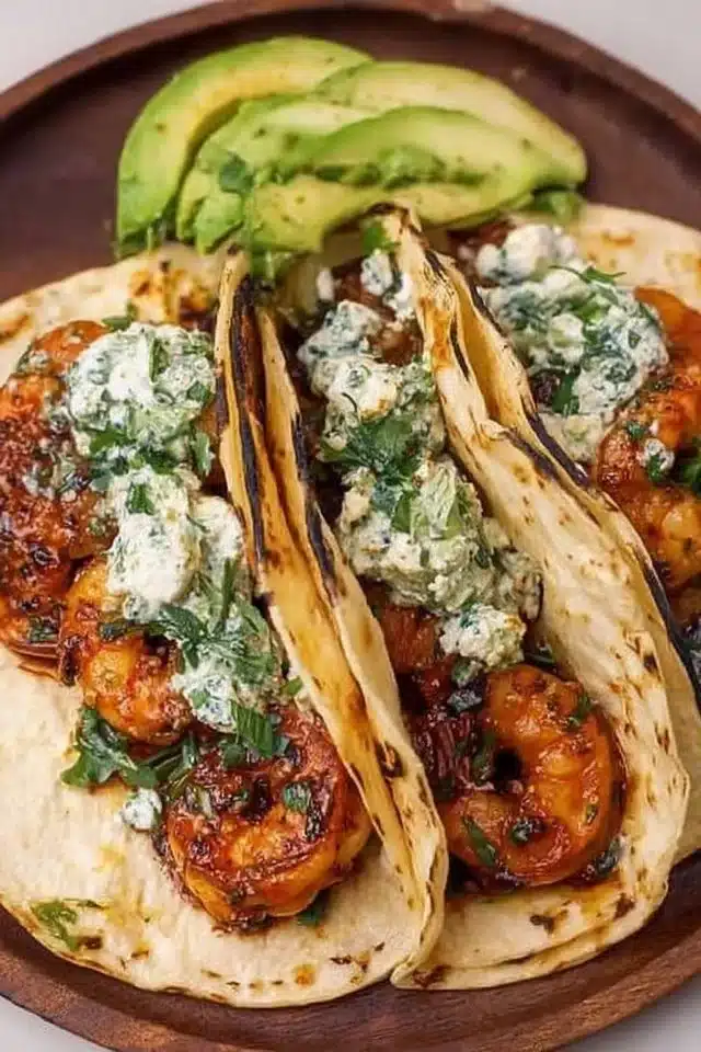 Best Cilantro Lime Shrimp Tacos with Creamy Slaw at Home 2 Cilantro Lime Shrimp Tacos with Creamy Slaw