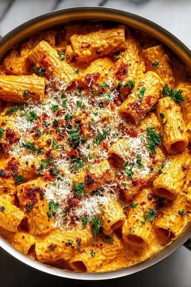 Cottage Cheese Rigatoni