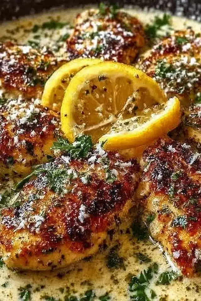 Creamy Lemon Chicken with Parmesan Sauce