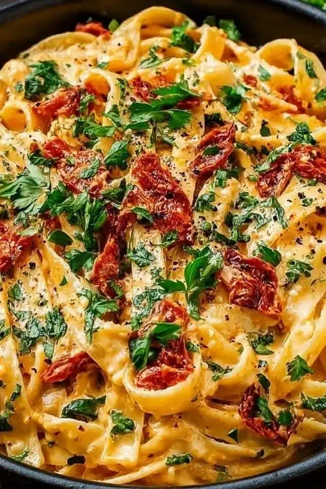 Creamy Vegan Sun-Dried Tomato Pasta