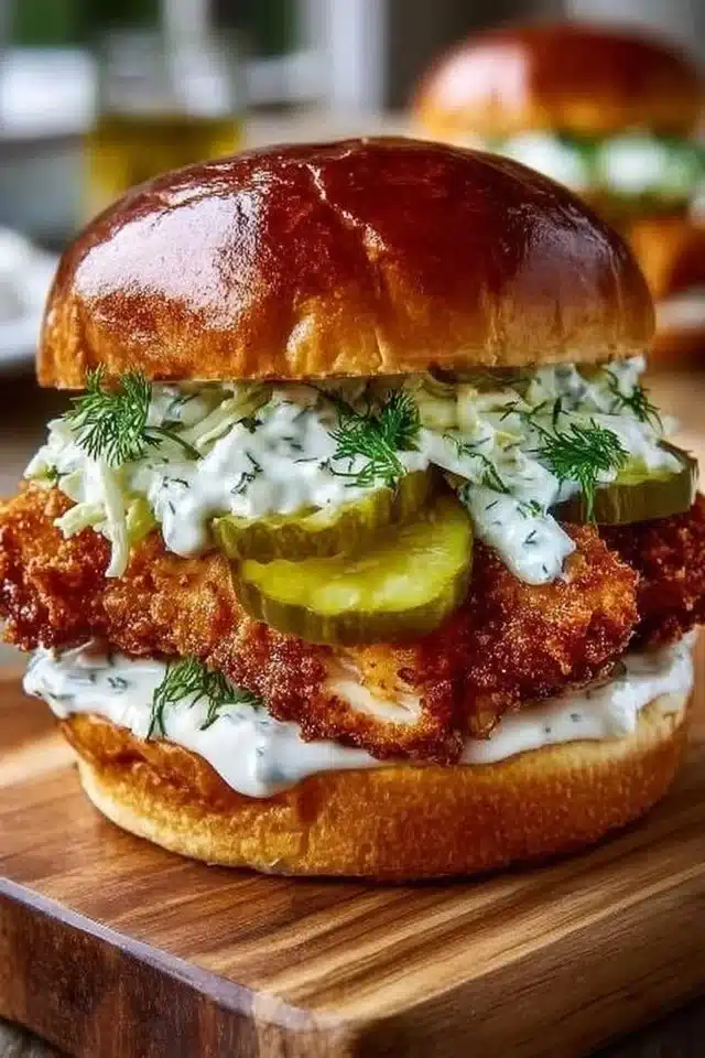 Crispy Dill Chicken Sandwich