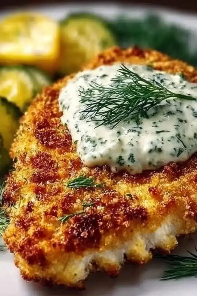 Crispy Dill Pickle Parmesan Chicken