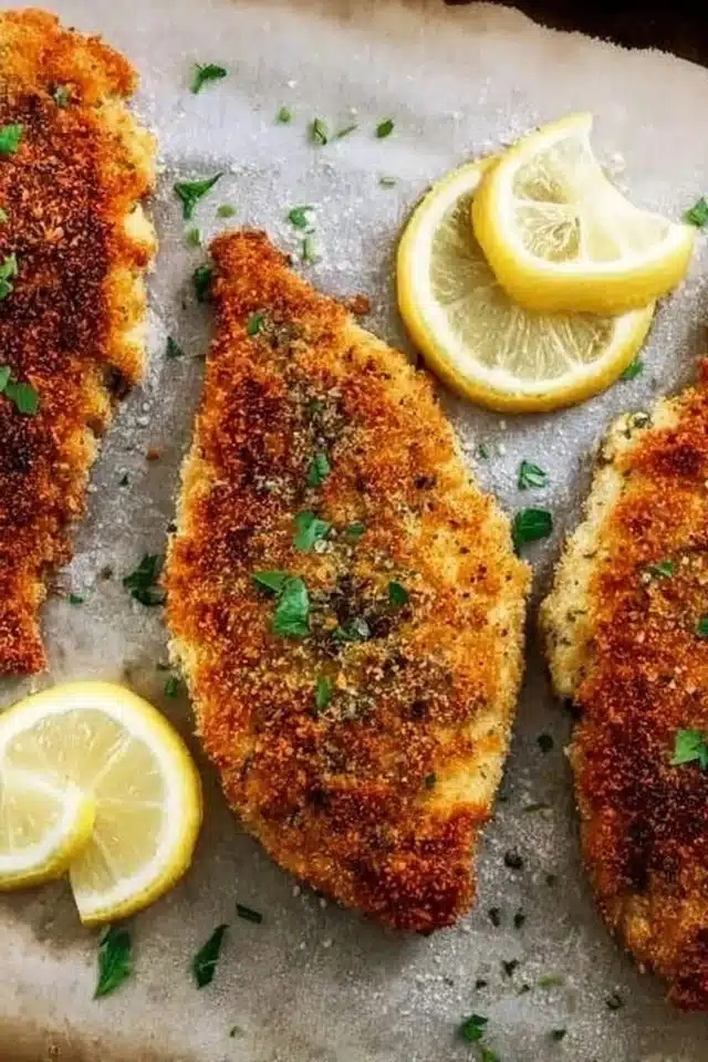 Crispy Oven Baked Chicken Cutlets