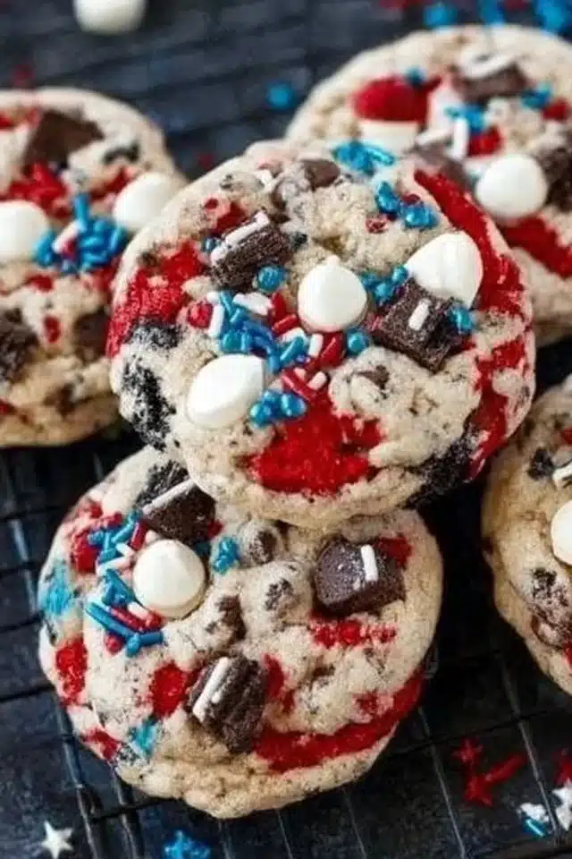Fireworks Cookies and Cream Cookies