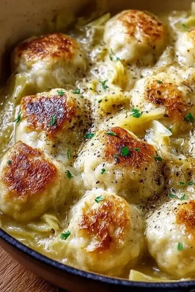 German Cabbage and Dumplings