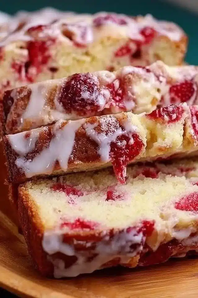Glazed Strawberry Bread